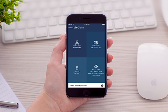WorkCover Online - "VicClaim" App - Robinson Gill